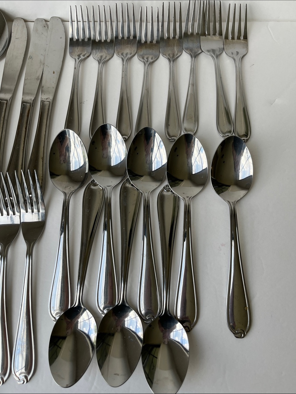 Vintage Stainless Steel Flatware 35 Pieces Love Knot Design - Picture 6 of 7